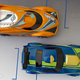 Enrage your friends while racing by triggering rechargeable hazards.
